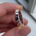 Sterling Silver Facet Ring