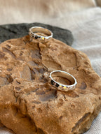 Sterling Silver Facet Ring
